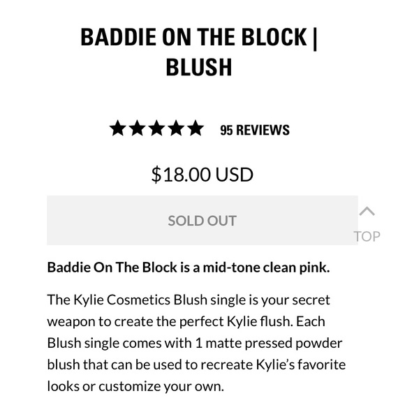 BADDIE ON THE BLOCK Kylie Blush Pressed Powder - Picture 11 of 11